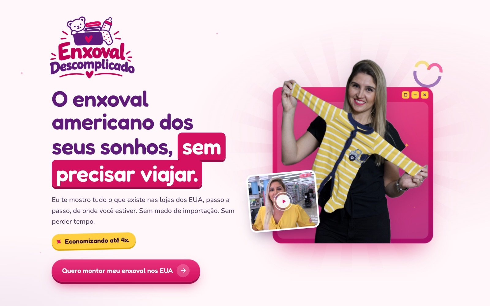 Hero com a Francine e a promessa do enxoval americano — Ammay Baby · Enxoval Descomplicado