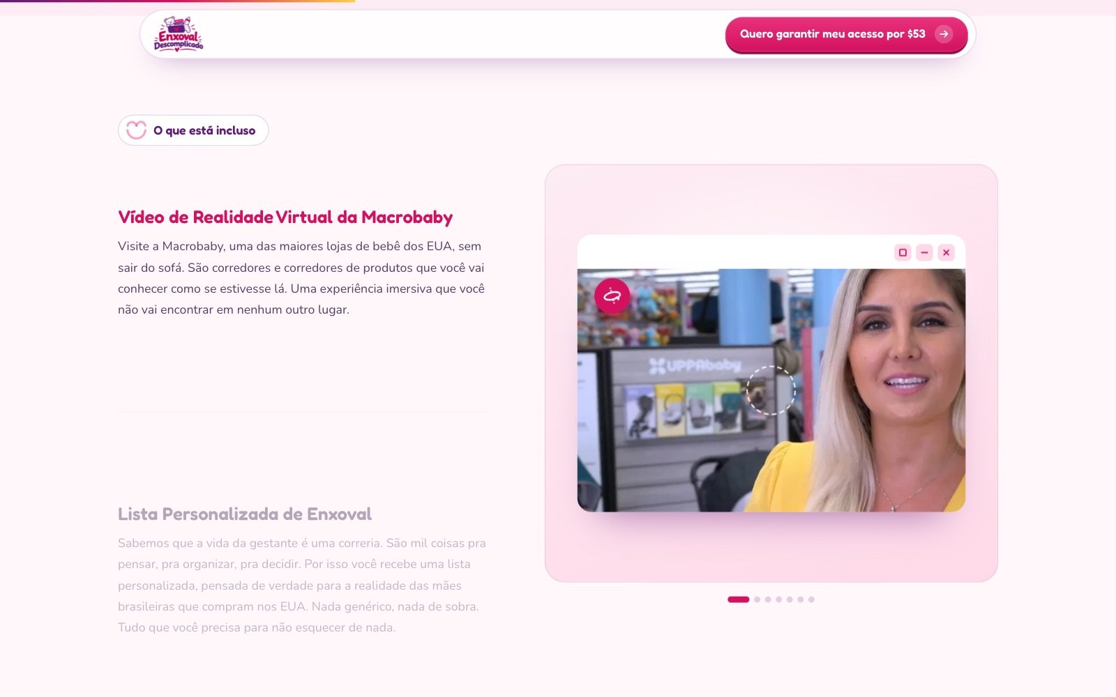 O que está incluso, com vídeo da loja — Ammay Baby · Enxoval Descomplicado
