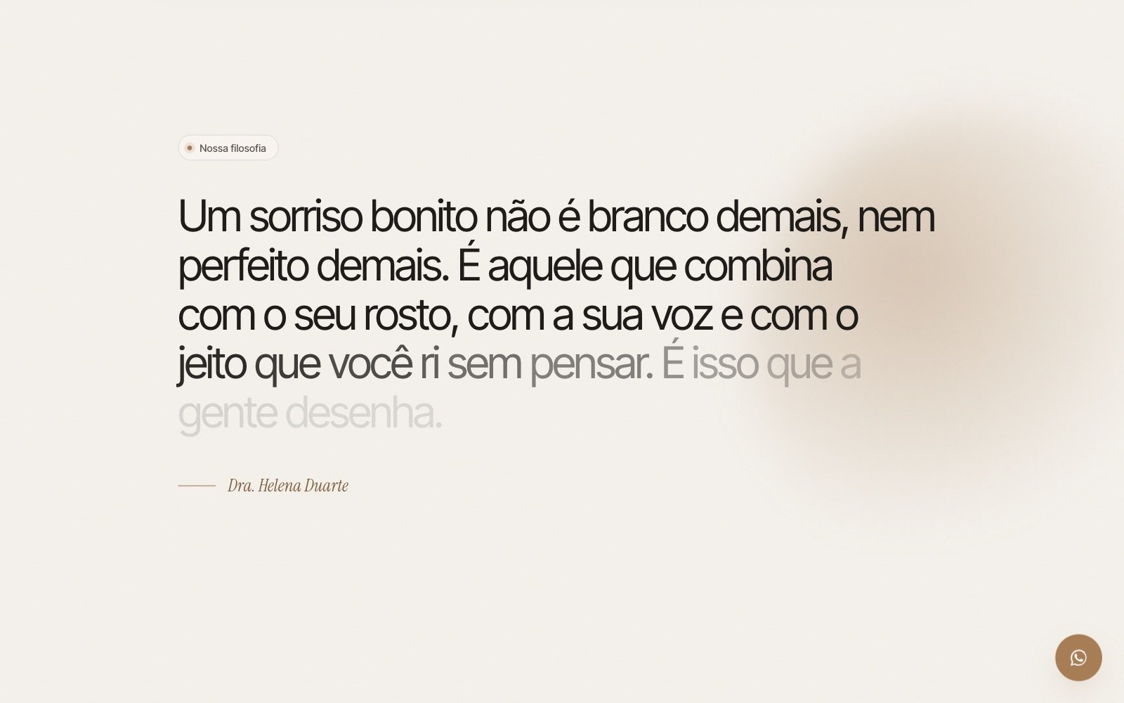 Manifesto da clínica — Dra. Helena Duarte